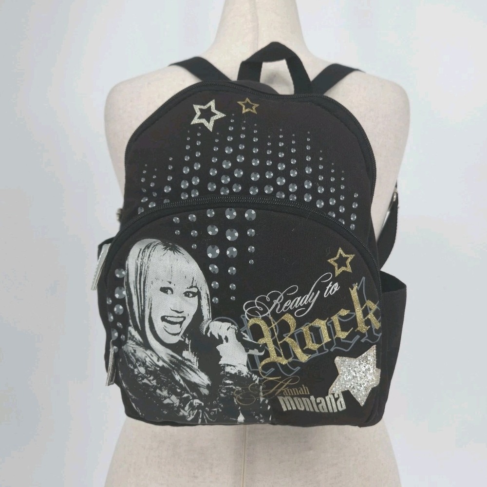 Disney Hannah Montana Ready To Rock Mini Backpack Y2K Rhinestone Star Bag